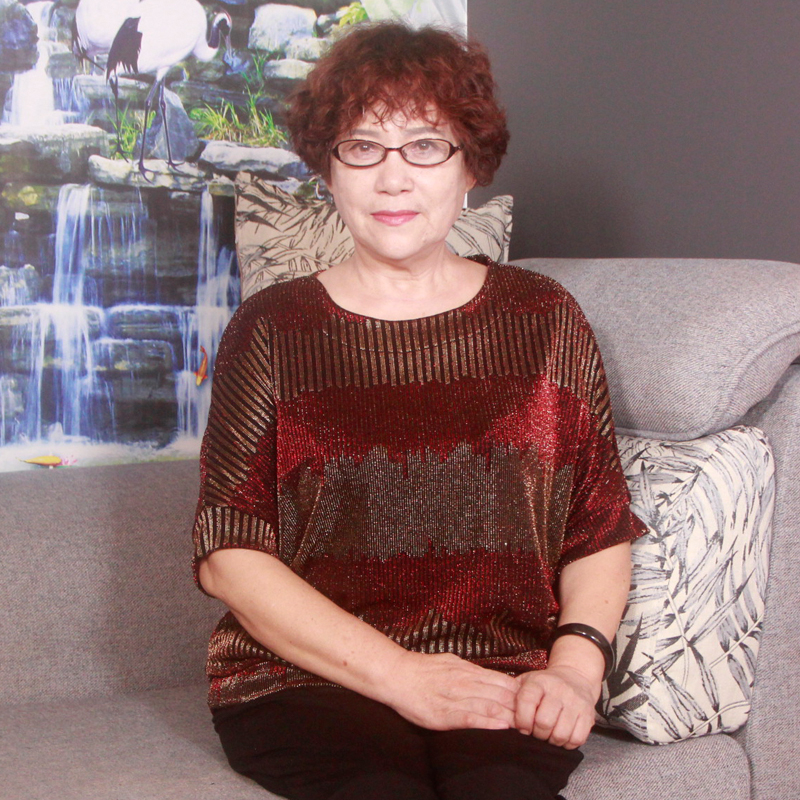 胖妈妈装阔太蝙蝠袖高弹亮丝短袖