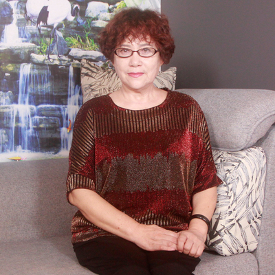 胖妈妈装阔太蝙蝠袖高弹亮丝短袖