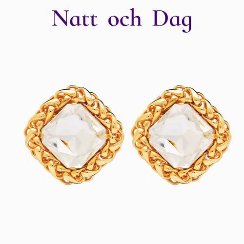 【黑夜系列】Natt och Dag明星同款轻奢气质百搭18k金耳环女高级