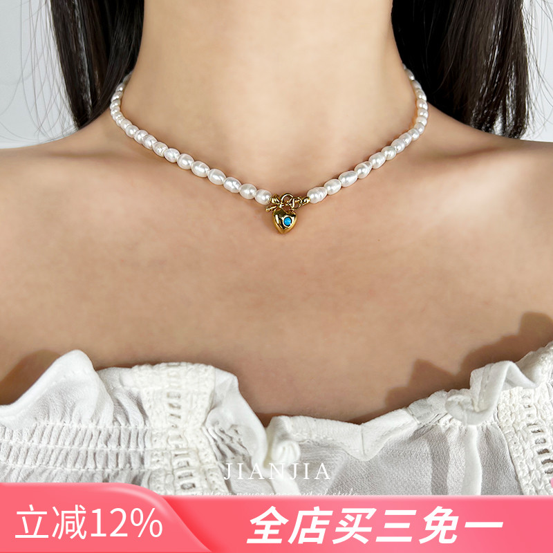 法式复古高级感淡水珍珠项链