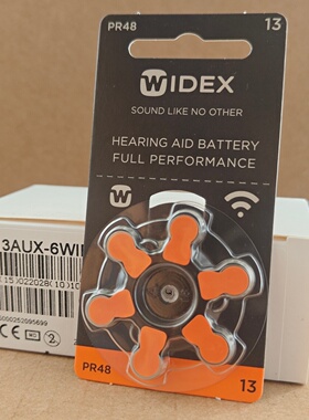 英国原装进口WIDEX丹麦唯听助听器专用电池A13号纽扣电子PR48峰力