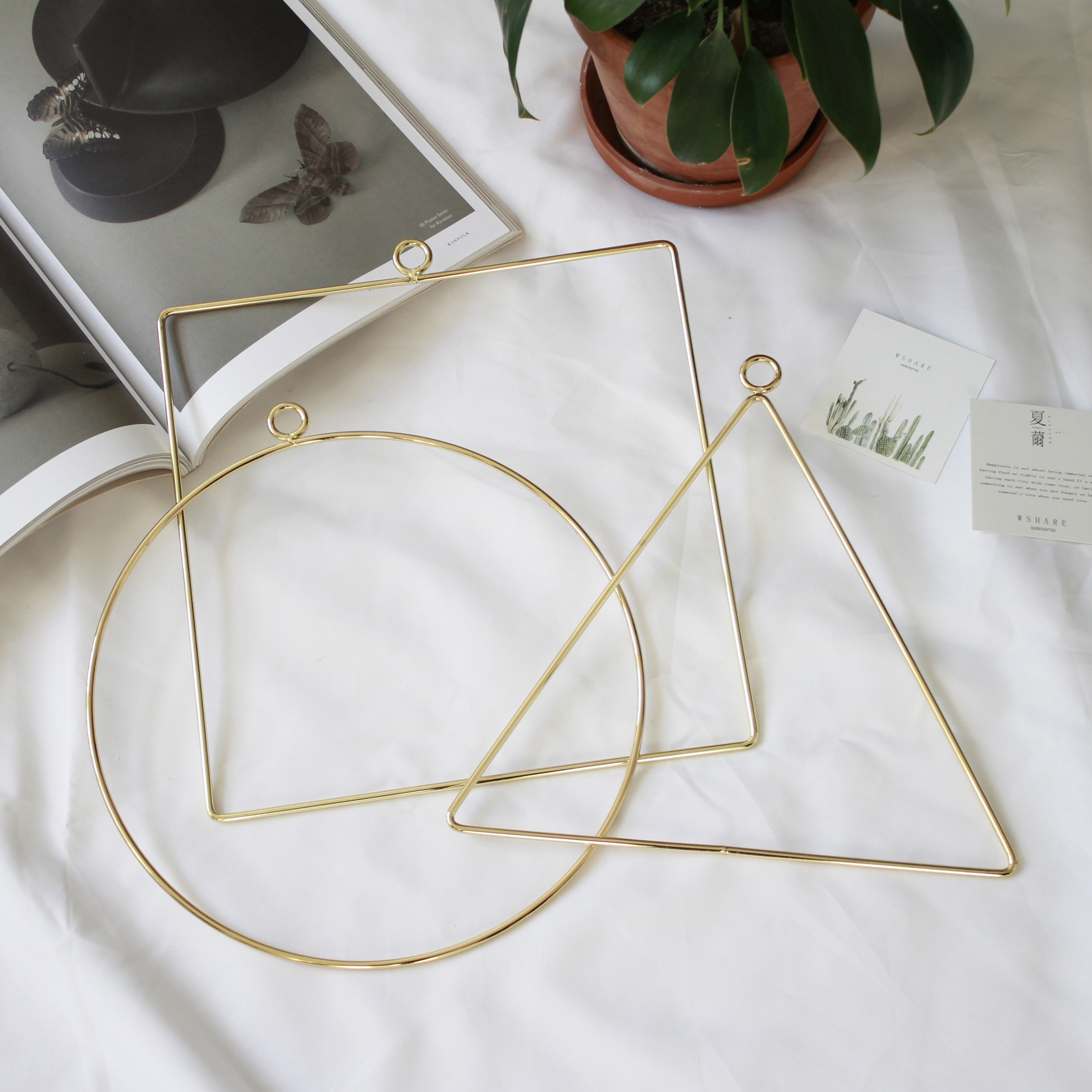 夏薾北欧简约ins墙装饰品壁挂件田园墙壁壁饰编绳金属配件铁环|msdalam kategori Aksesori rumah, mural - dari Buy2taobao.com untuk memberikan perkhidmatan ejen Taobao profesional membeli