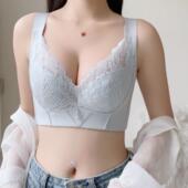 收副乳调整型防下垂聚拢内衣大胸显小全罩杯薄款 上托文胸软钢圈