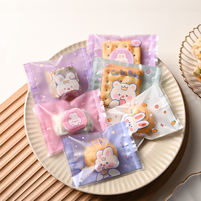 雪花酥包装袋机封袋烘焙曲奇饼干ins风袋子奶枣牛轧饼牛扎糖果袋