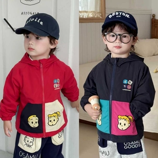 25年秋季男童加绒外套日系原田治童装刺绣女童外套夹克宝宝上衣