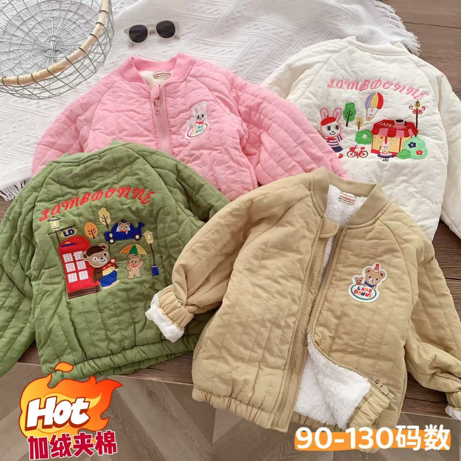 男女童加厚外套秋冬季2025新款