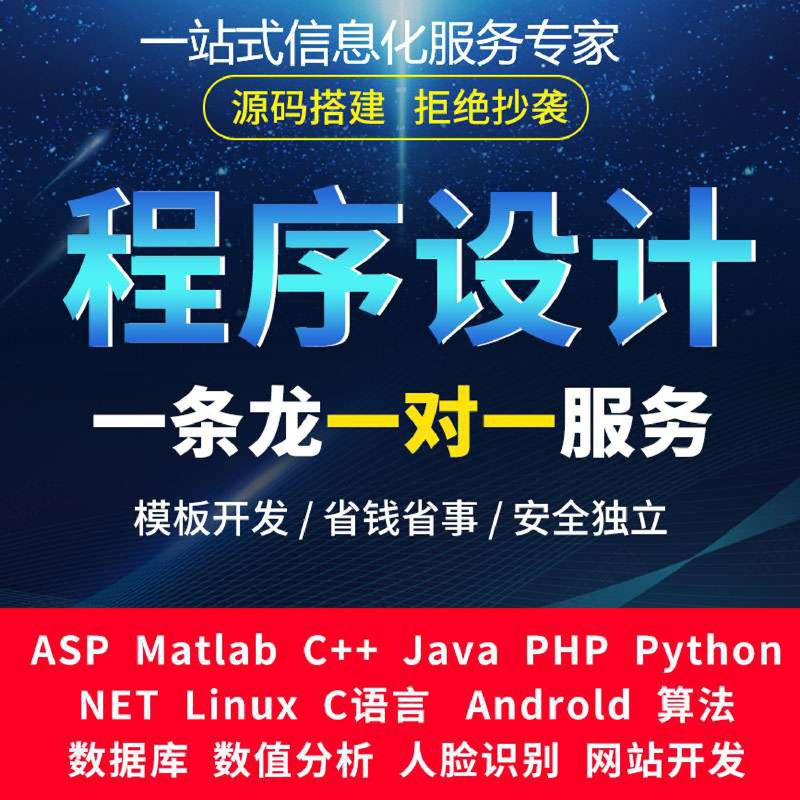 python计算机程序设计java代做编程qt代码编写php开发c#系统软件