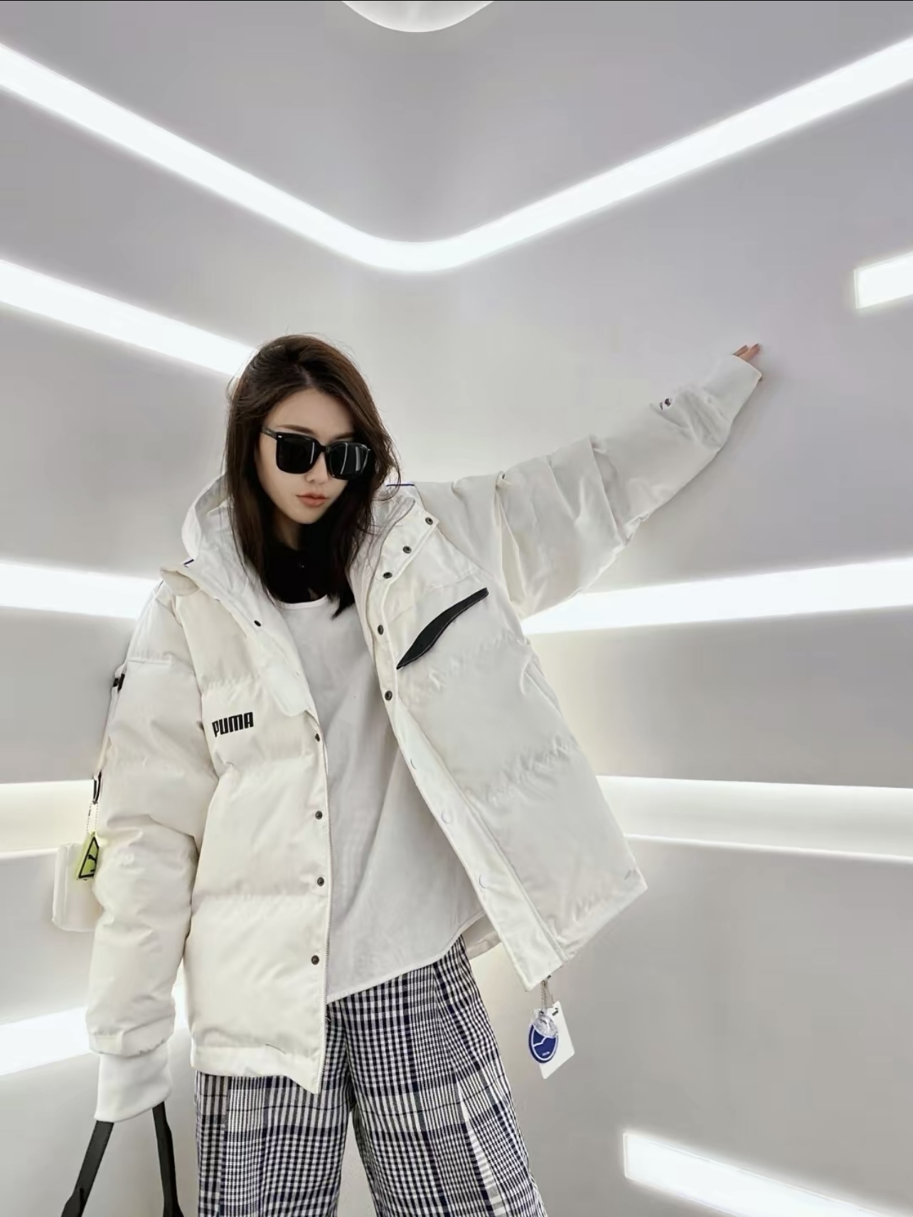 彪马PUMA X ADER ERROR联名短款男女加厚款羽绒服保暖外套 595534