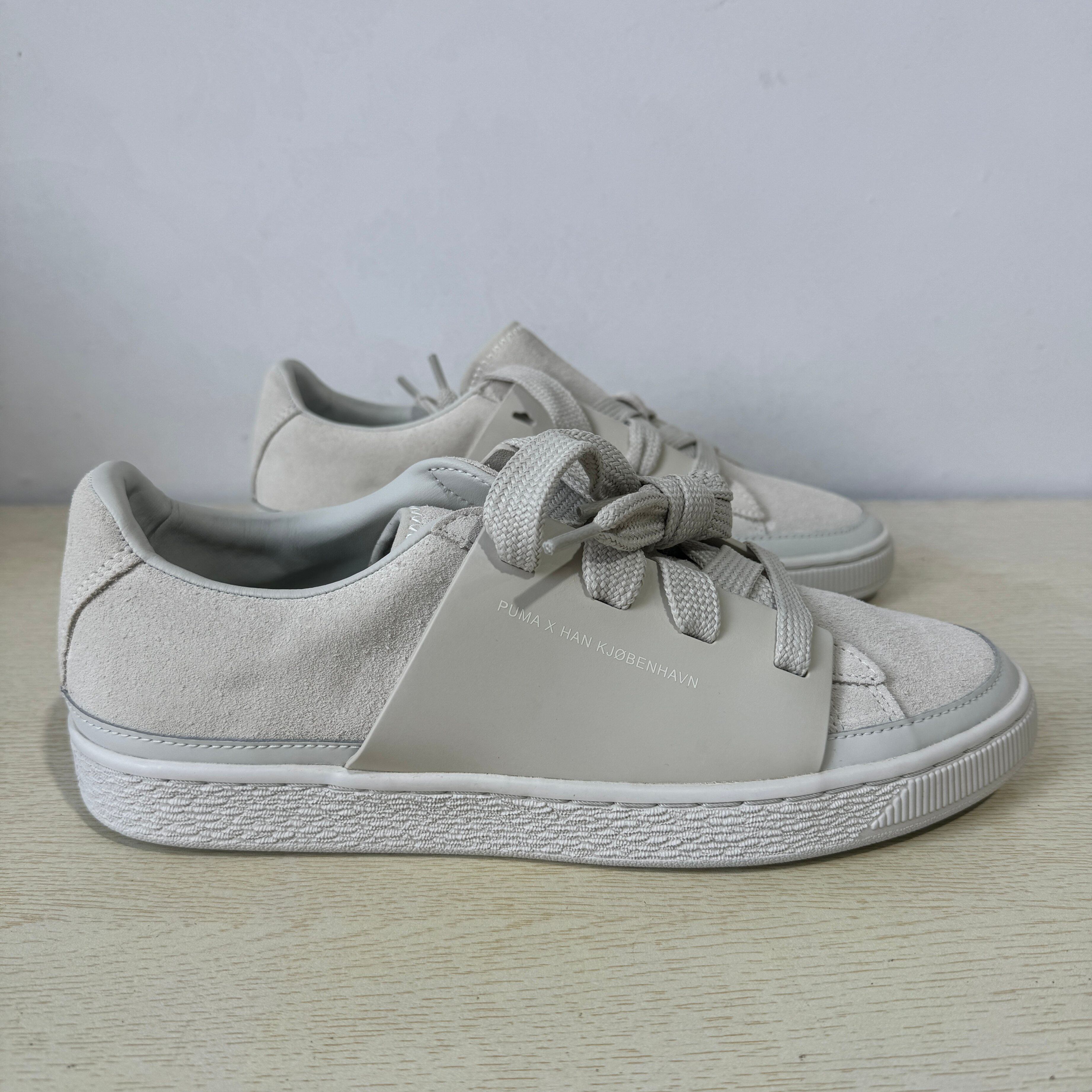 Puma彪马 X Han Kjobenhavn 联名男子纯黑运动休闲板鞋365892 02