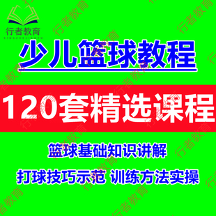 少儿篮球入门教程青少年篮球自学训练视频课程儿童篮球基础教学课