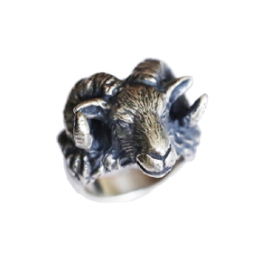 铁头的店 A-deco日本小众品牌 羊头戒指 羊羊个性款纯银羊型指环