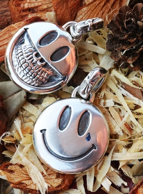 笑脸铁头的店情侣925纯银银饰