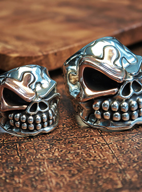 铁头的店 925银 STARLINGEARA 斯特林  朋克风 拼图骗徒戒指