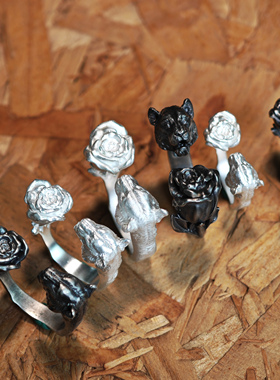 铁头的店男女通用银个性化戒指