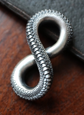 无限轮回吊坠铁头的店纯银响尾蛇