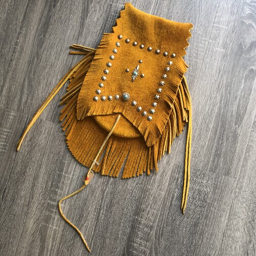 铁头的店高桥 Iron head goros 大号腰包 鹿皮包