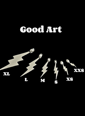 铁头的店925纯银GoodArt闪电吊坠