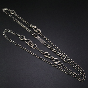 铁头的店 Werkstatt Munchen不对称链条拼接项链 情侣款 复古项链