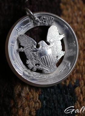 行走鹰洋纯手工制作摩根改造吊坠