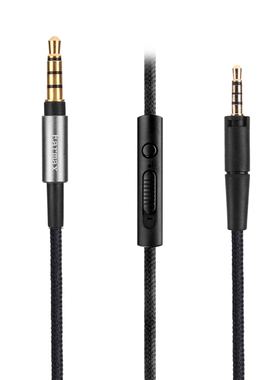 大馒头HD4.30HD400S塞尔HD458HD450BT黑色尼加长音频 耳机线