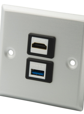 86型铝合金面板 HDMI USB3.0 母对母直插式 可定制