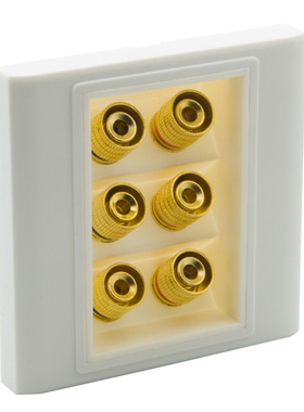 86型 欧式 功放插座 3.0音箱面板