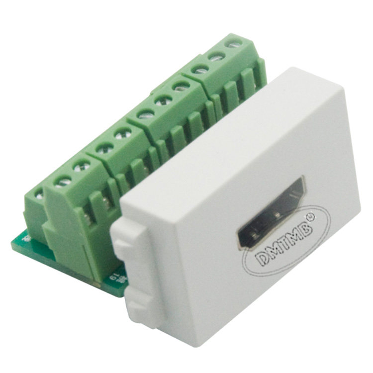 128型 地插 免焊接 HDMI 螺丝压线式模块