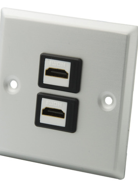 86型铝合金面板 双口HDMI 母对母直插式 可定制