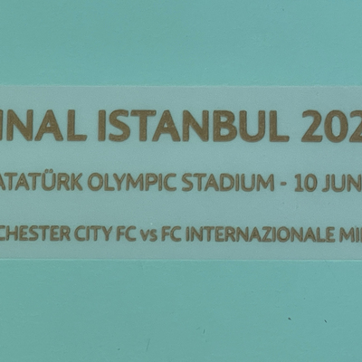 原装正版 国际米兰 FINAL ISTANBUL 2023 欧冠决赛 胸口对赛