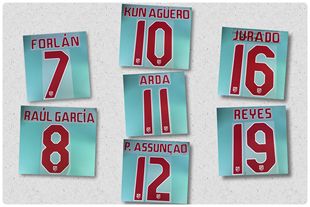 2010-11 2011-12 年度 馬德里競技 客場 原裝 印號 KUN AGUERO