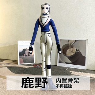 罗小黑2抽象老鼠干小黑无限鹿野西木子定制全身有骨架可扭动玩偶