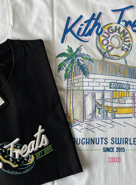 KITH undefendable 甜甜圈新款潮牌日系夏季情侣打底字母T恤短袖