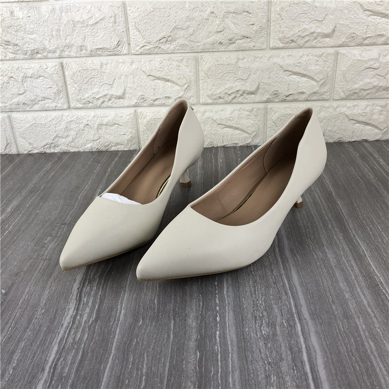 工厂尾货新款断码处理套脚细跟高跟气质优雅女鞋尖头浅口简约单鞋