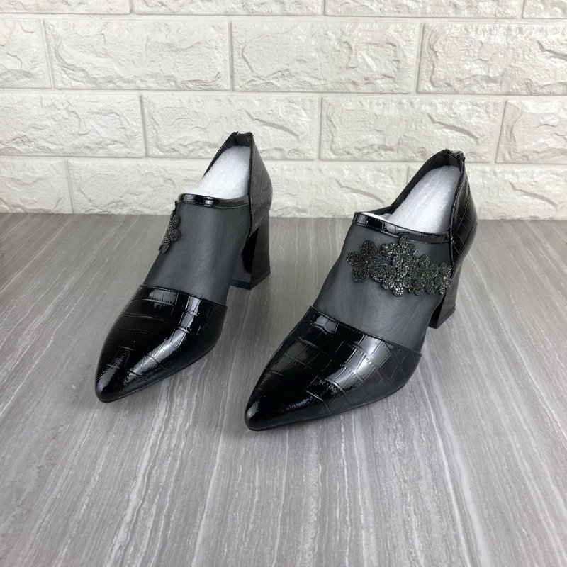 断码撤柜处理真皮女鞋粗跟高跟尖头深口单鞋牛皮网面水钻时尚皮鞋,女鞋,深口单鞋,淘宝优惠券,粉丝福利购,淘宝优惠卷