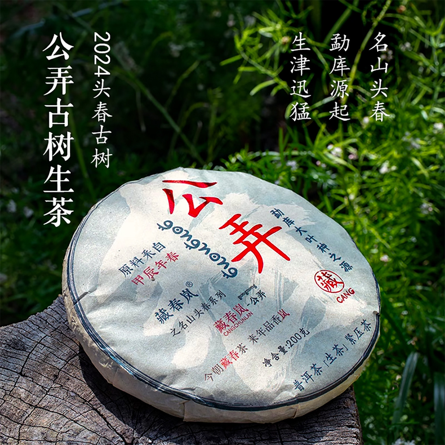 两颊生津花香馥郁公弄生茶200克