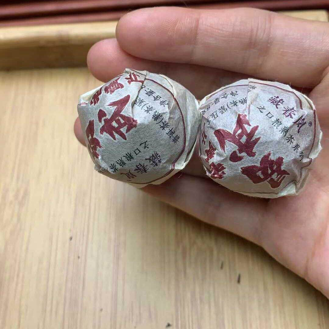 老黄片500克熟茶藏春岚