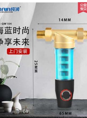 纯润前置过滤器家用全屋中央净水机厨房自来水净化5T大通量净水器