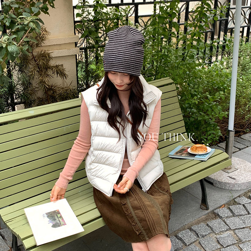 立领youthink冬季韩系简马夹