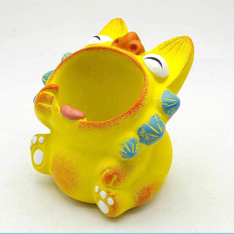 鱼里风物礼盒树脂云南可爱瓦猫原创笔筒祝福桌面摆件客厅创意卡通