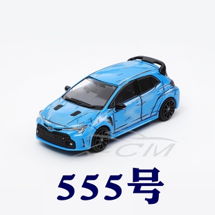 GCD卡罗拉车模1:64丰田GR卡罗拉COROLLA蓝色漫画版合金汽车模型