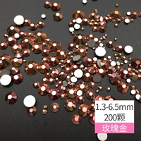 Золотой, розовое золото, 6.5mm