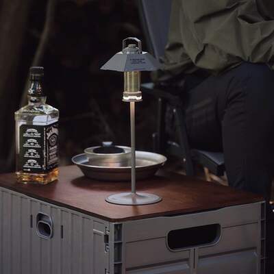 韩国CARGO户外露营桌面氛围灯架法兰盘便携固定灯杆含收纳