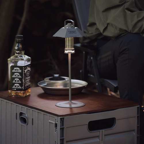 韩国CARGO户外露营桌面氛围灯架法兰盘便携固定灯杆含收纳