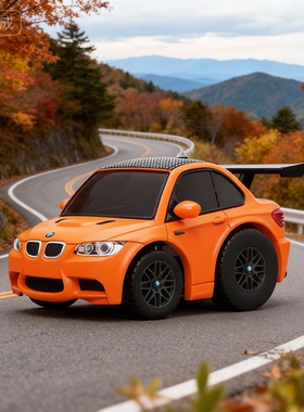 TinyQ正版 宝马GTS 赛车 1:64 汽车模型仿真合金Q版车蛋车 礼物