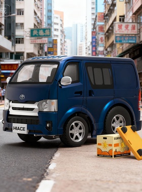 TinyQ正版 丰田海狮 复古 1:64 汽车模型仿真合金Q版车蛋车 礼物