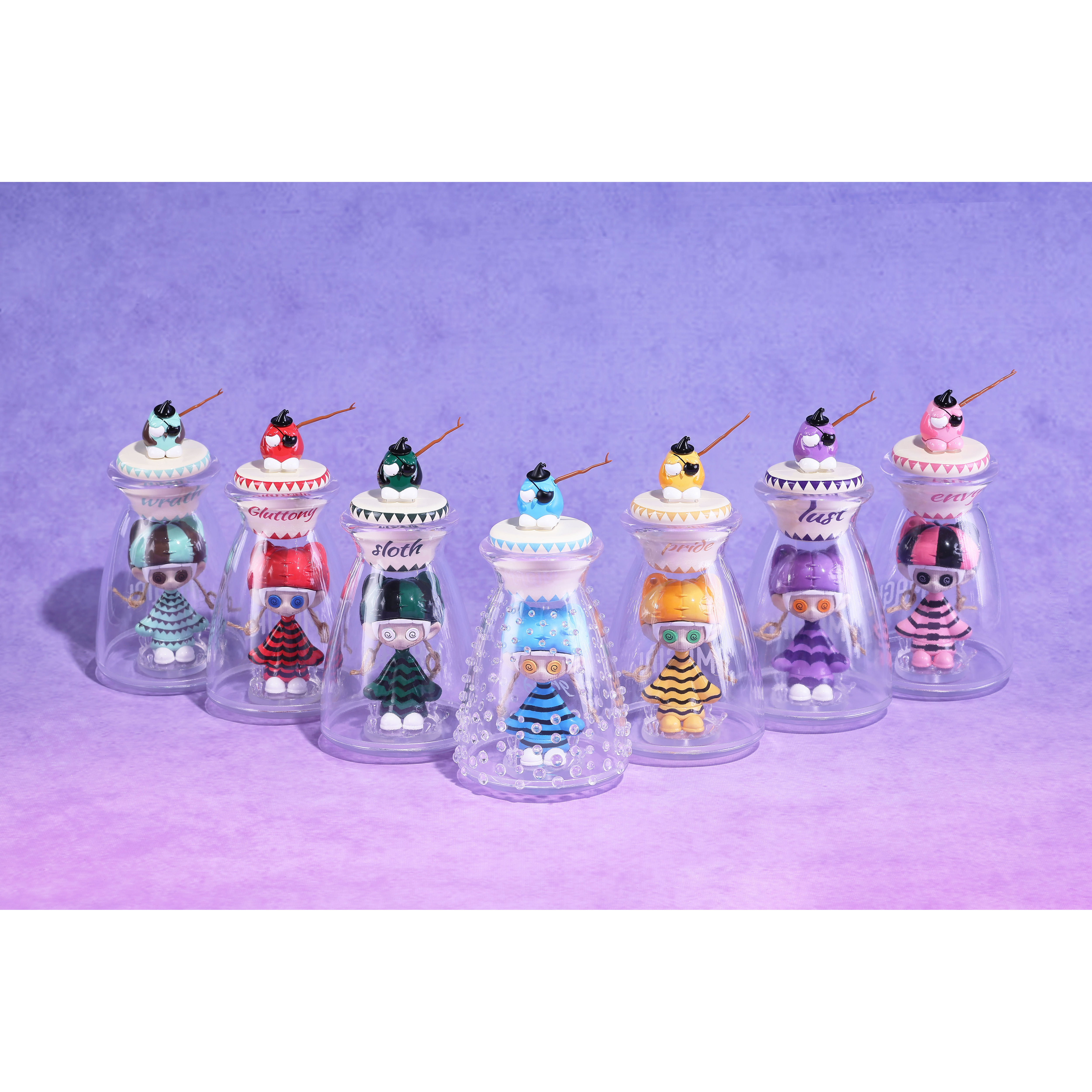 正版 瓶安曲系列 盲盒摆件 可爱人偶少女桌面摆件礼物 挂件灯饰