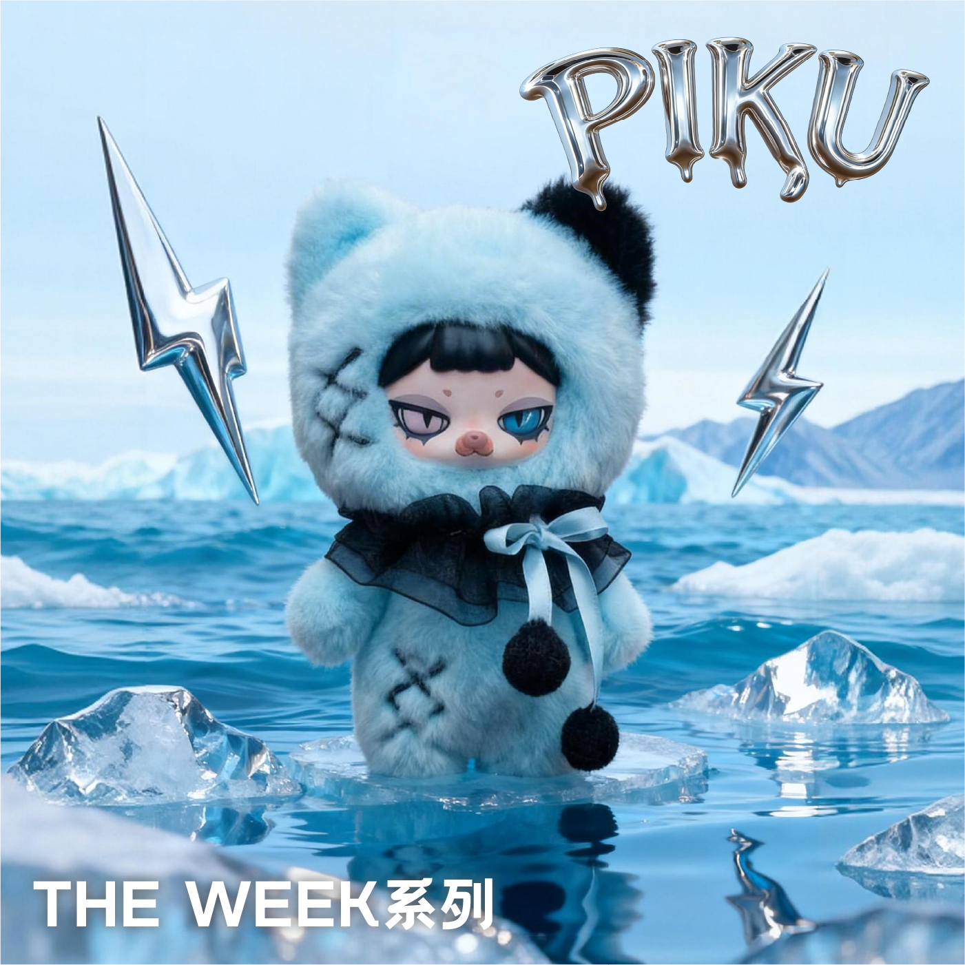 玩谷仁者 PIKU皮酷 网红搪胶毛绒挂件盲盒 可爱玩偶 女生礼物