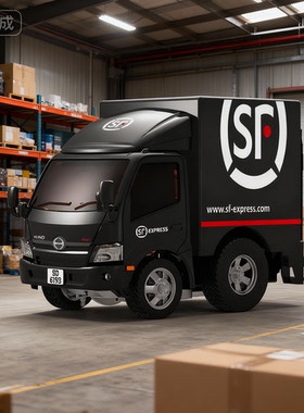 TinyQ正版 顺丰快递 货车 1:64 汽车模型仿真合金Q版车蛋车 礼物