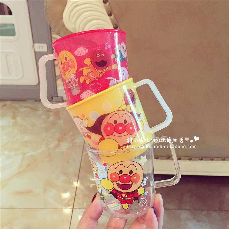 日本代购 LEC面包超人宝宝婴幼儿刷牙杯漱口杯喝水杯牛奶杯果汁杯