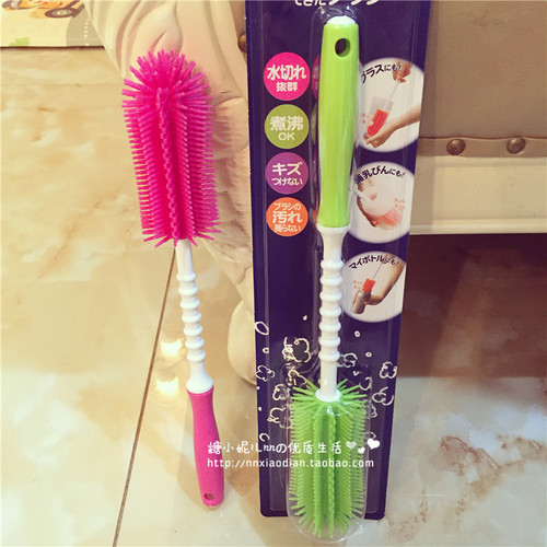 日本爱迪生硅胶奶瓶刷